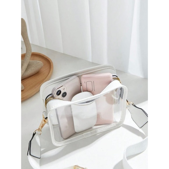 Clear Handbag, Stadium Approved, Concert Clear Crossbody Bag - Picture 4 of 6